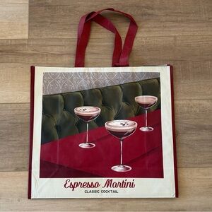 Espresso martini reusable tote bag